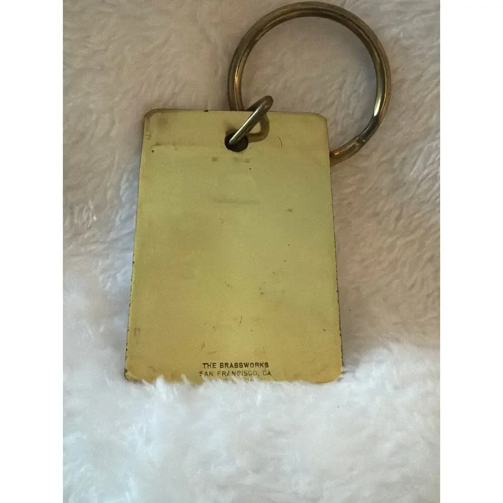 Vintage Aspen Skiing Corp Brassworks One Day Lift Ticket Keychain Snowmass CO